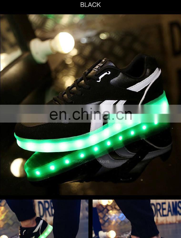 Wholesale latest fashion night club shoes for men Rechargeable Light Up LED Shoes Sneakers