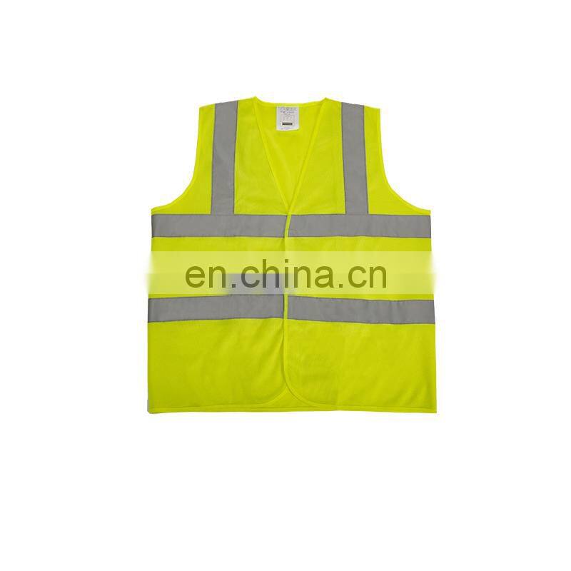 BSCI cheap black reflective safety vest with pockets for workwear
