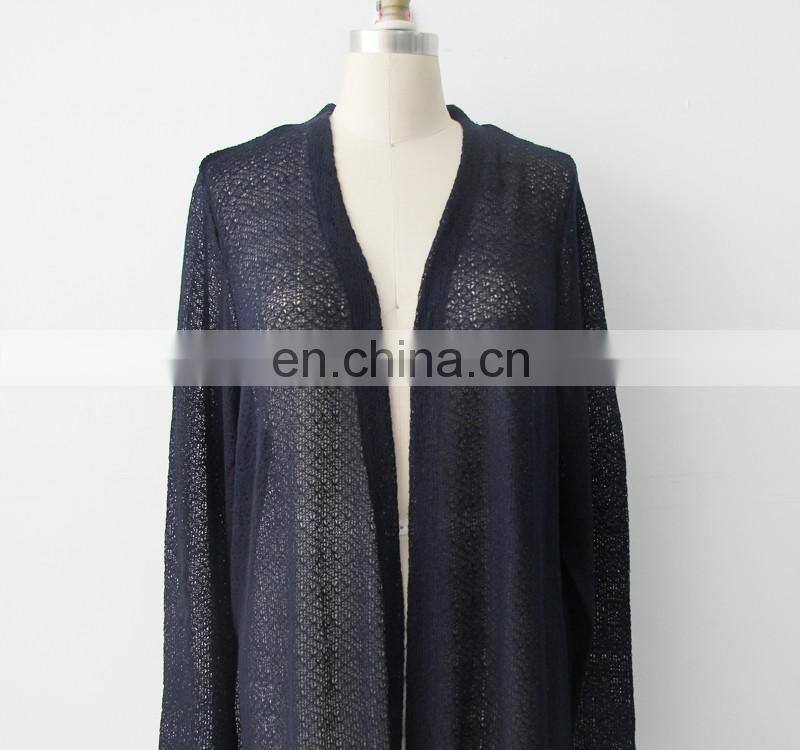 Long shade net cloth coat with lace trimmings
