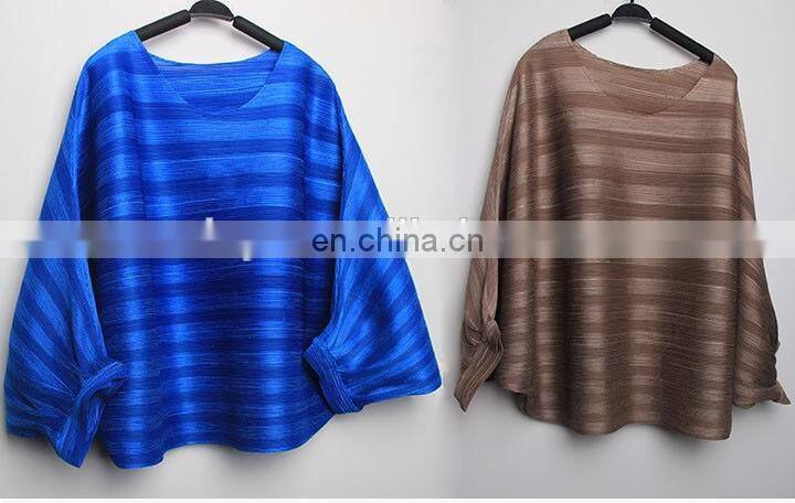 Pleats clothes wholesale clothing women top pleats blouse