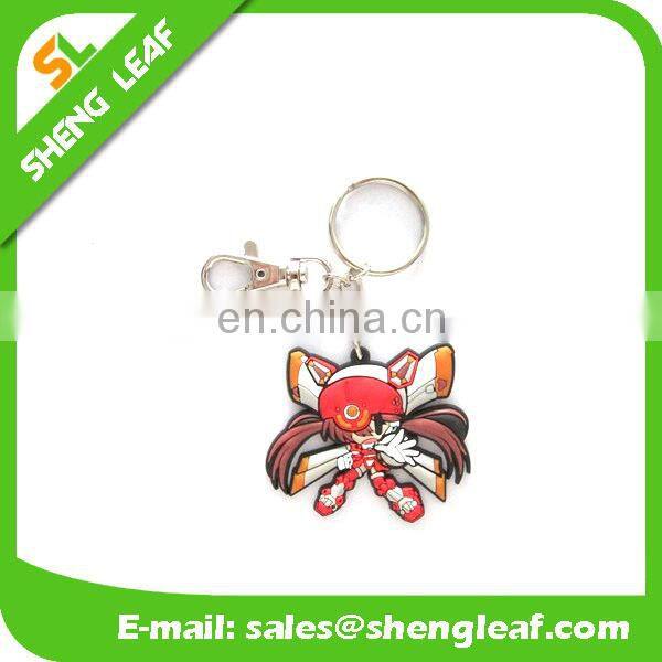 Factory price customed pvc rubber keychain