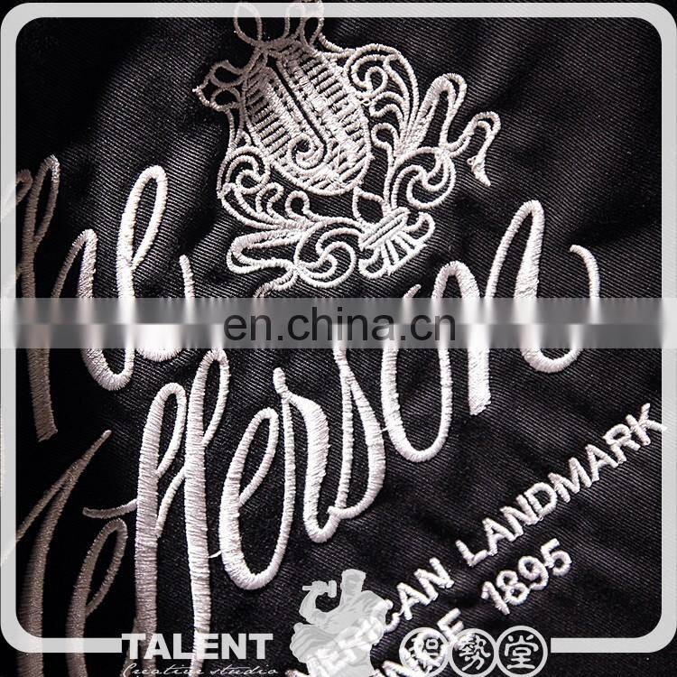 Custom embroidery logo Cloth Drawing string Bag For Promotion