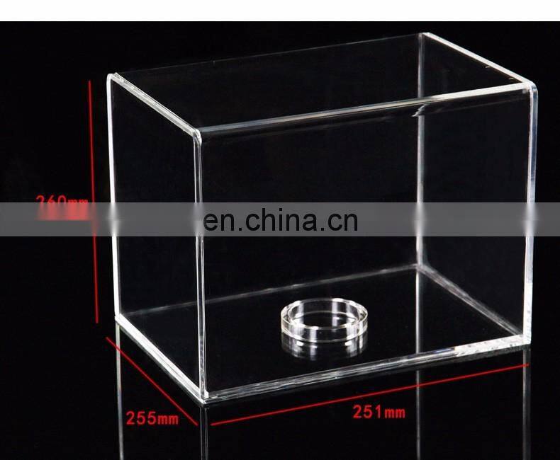 Clear Square plexiglass acrylic suggestion box, acrylic complaint box with Key and Lock