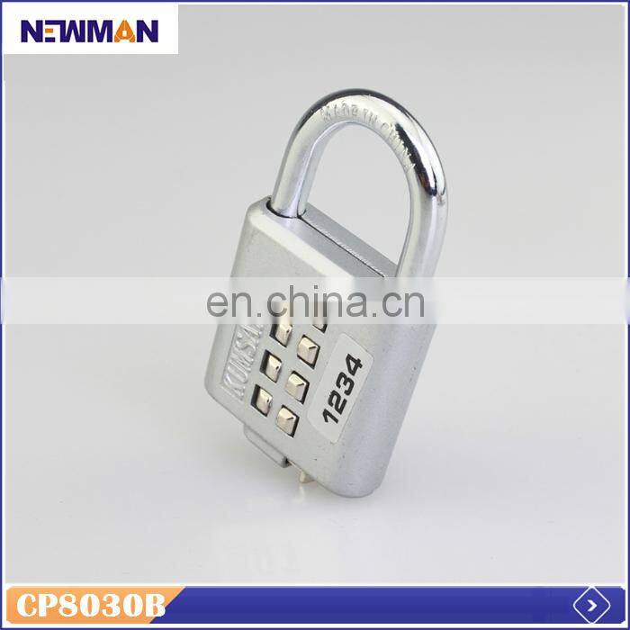 NEWMAN CP8030 Security Luggage Suitcase 4 Digit Button Combination Lock, Travel Combination Padlock