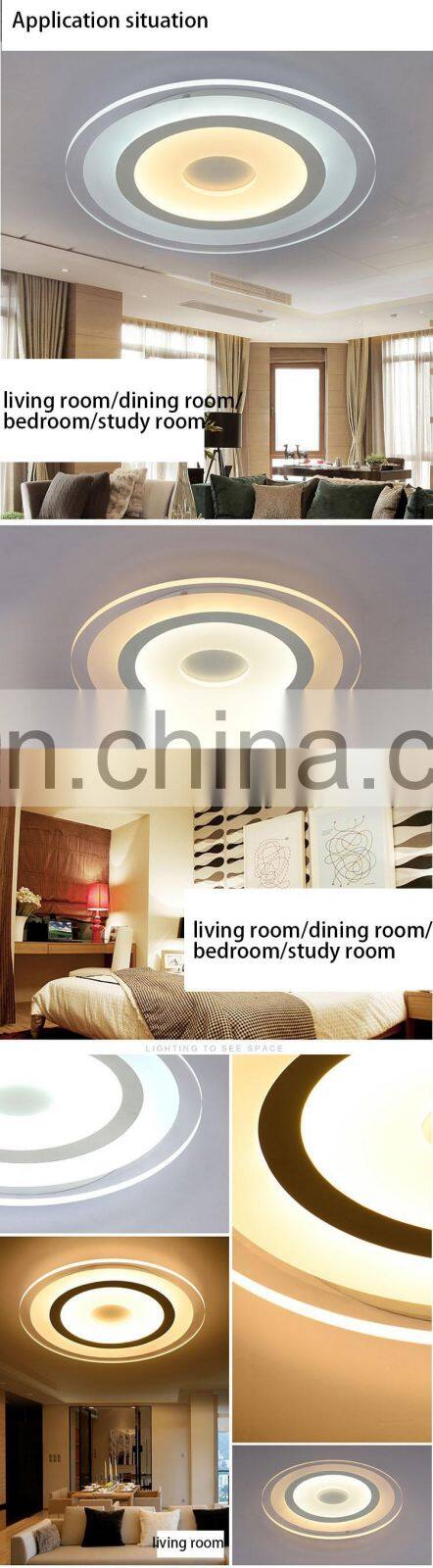 Creative 68W LED Round acrylic ceiling lighting for bedroom
