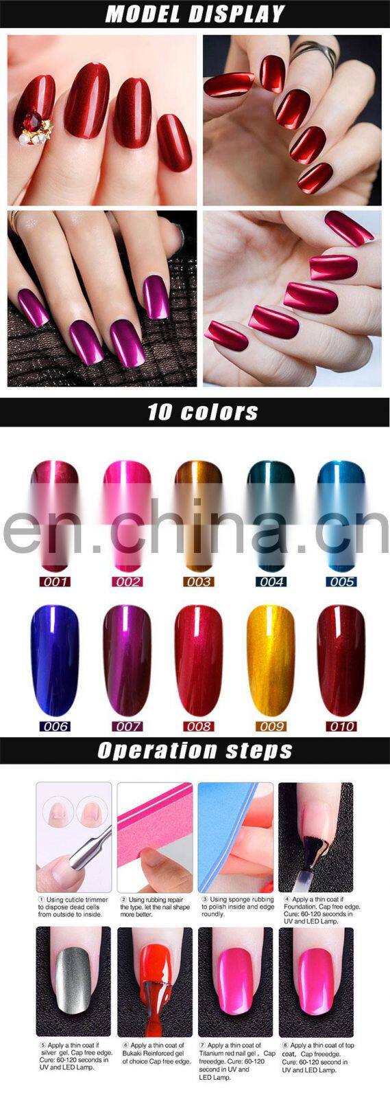 RONIKI Free Sample New Soak off Colors Private label Titanium Gel Polish UV Gel