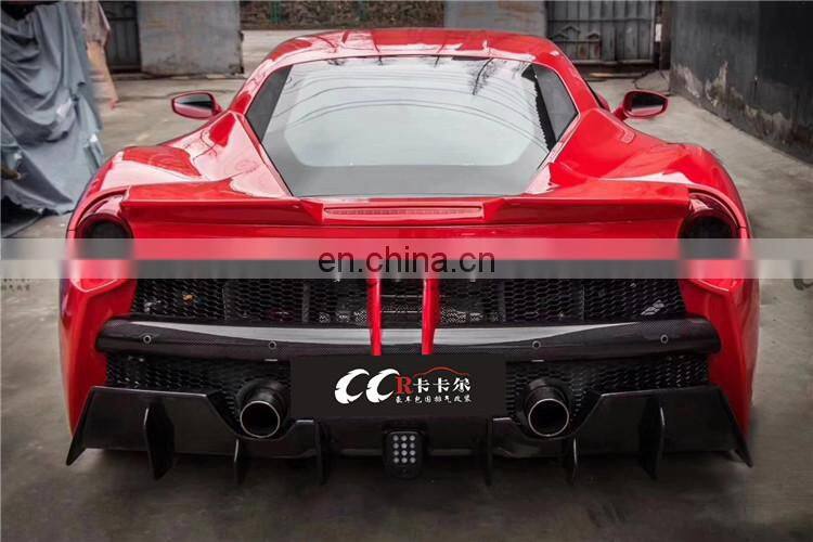Body kit for Ferrari 458 in misha style front bumper rear bumper hood carbon fiber front lip rear lip side skirts fenders canard