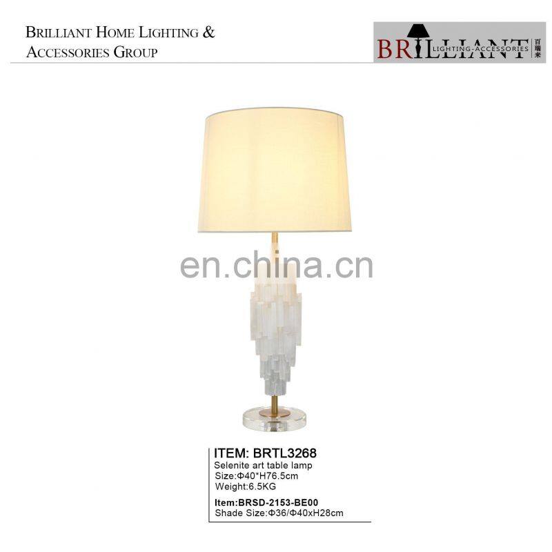 Selenite crystal kandelaar bruiloft art bird table lamps big modern table lamp