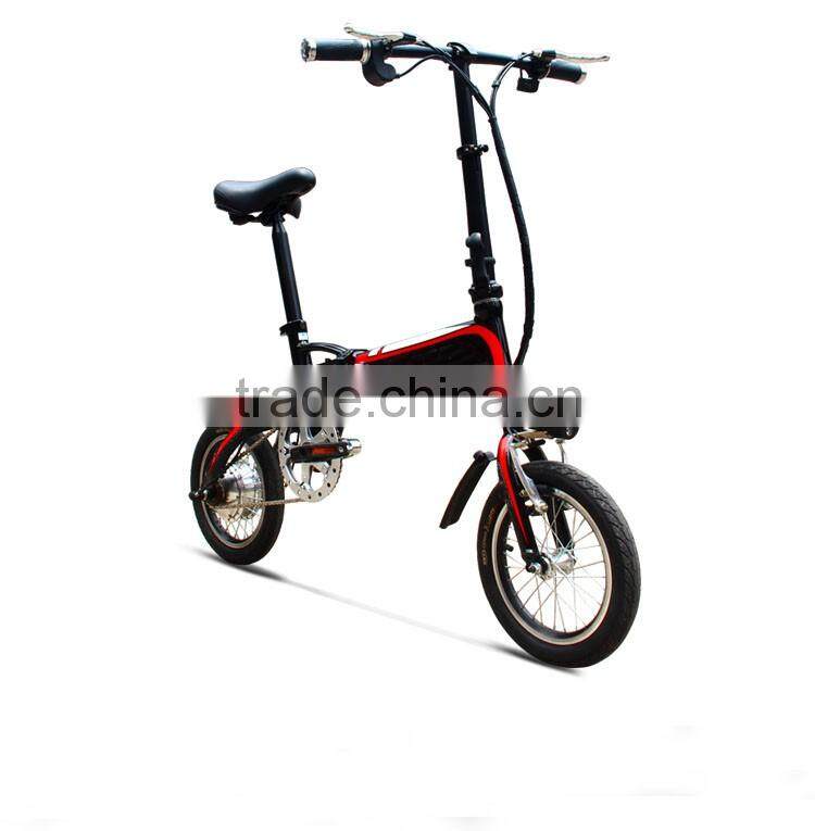 hot selling cheap 14`` mini folding electric bike for teenagers