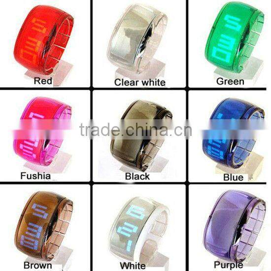 Hot plastic ODM bracelet led watch