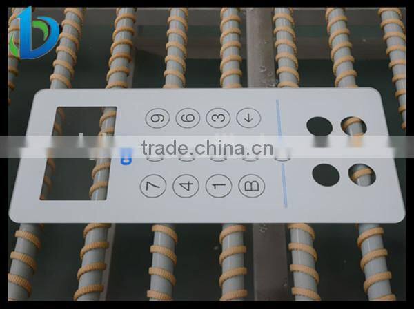 0.5-6mm tempered silk screen printing glass for home automation and smart home