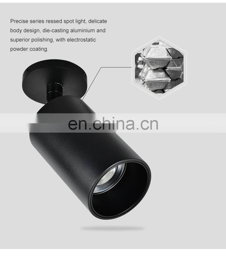 Hot Selling Black Color Aluminum Magnetic Rail Focus Light 12W Led Track Light