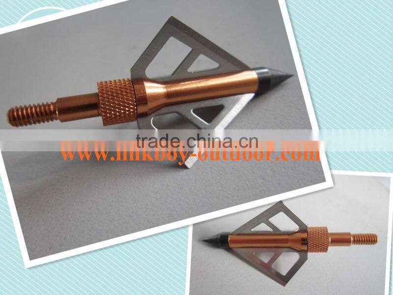 Linkboy Outdoor sharp golden broadhead 3 blades arrowhead tip archery hunting