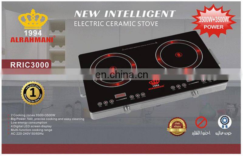Induction cooker 110v/220v 2000W touch control black color easy to operate rice soup milk hotpot rice keep warm function