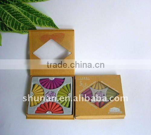 scented incense sticks/Cone incense/perfume sticks gift set with ceramic holder