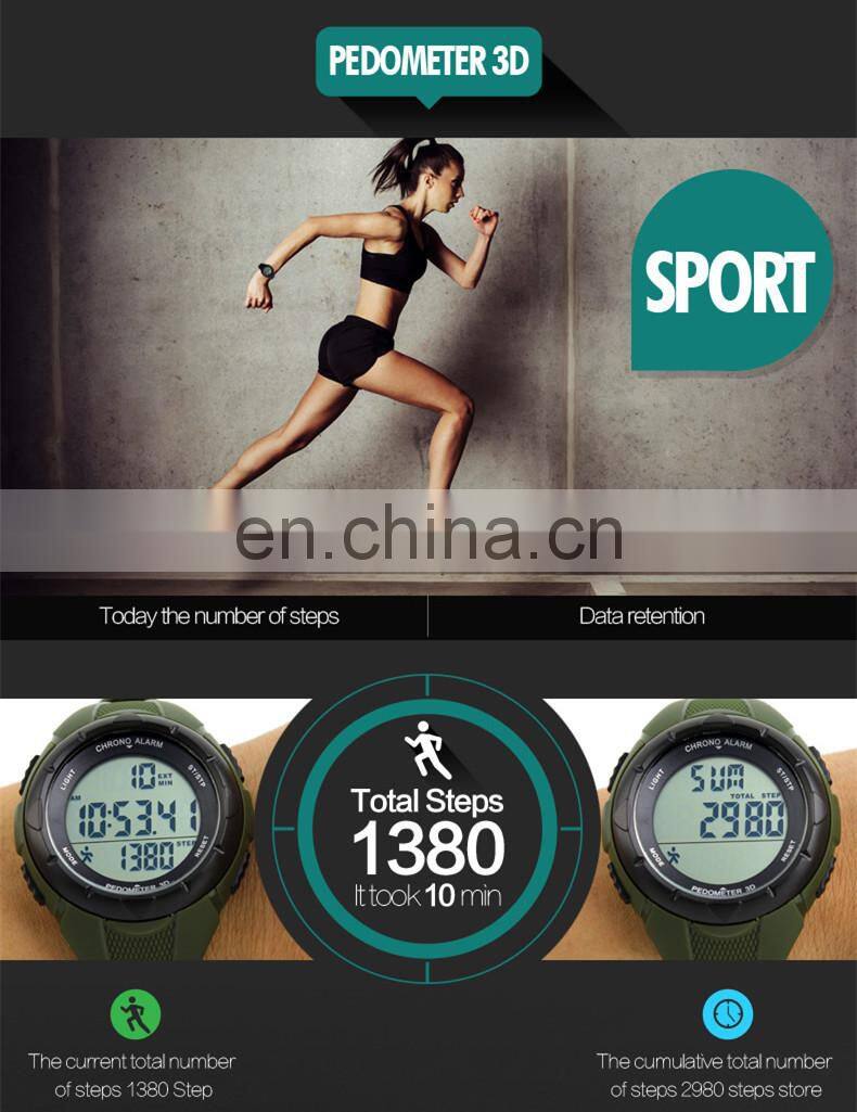 skmei 1108 new products modern design sport jam tangan watch pedometer