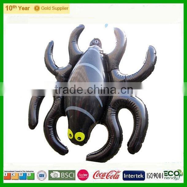 Funny Newest Design pvc inflatable spider toy for Helloween