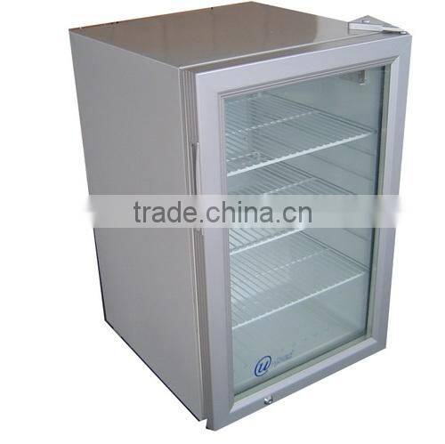 52L Mini refrigerator glass door display fridge showcase