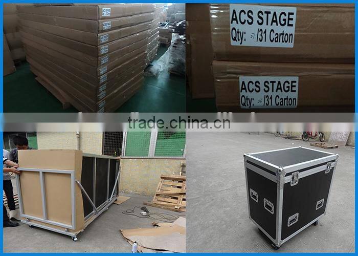 2015 ACS stage covering, portable stage, used stage for sale