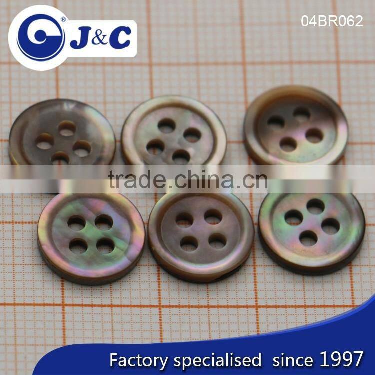 J&C Brown MOP shell buttons,pearl shell buttons for fashion shirt.BR062, BR064