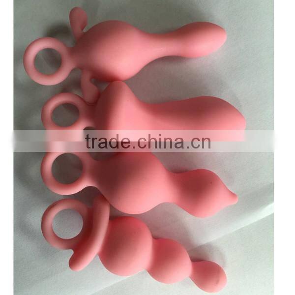 2016 Cute pink color anal toys gay anal toys, sex product beauty cute Asia sex products rabbit tail anal plug for sale