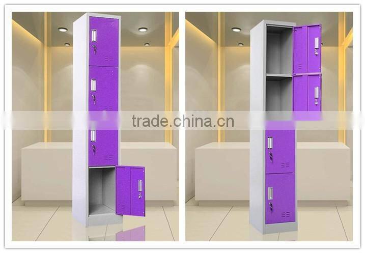 Fast Delivery Lockers Metal Frame Clothes Closet With 4 Door