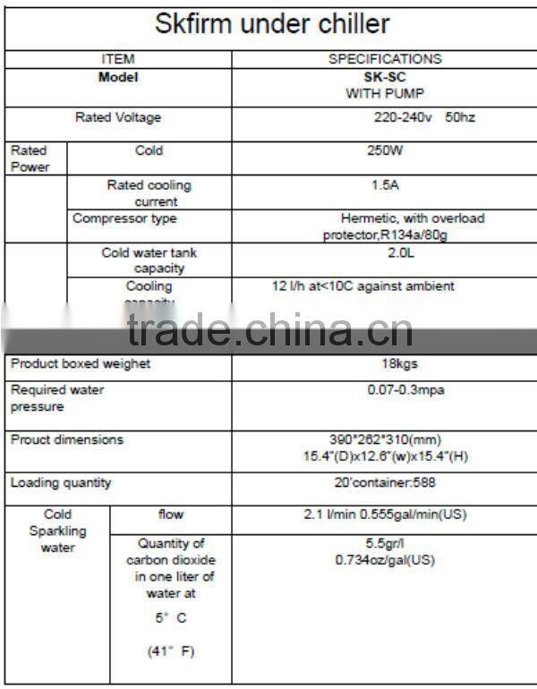 5 Way Faucet And chiller dispenser delivery sparkling water /2 RO filter/mixer 2014 hot sales