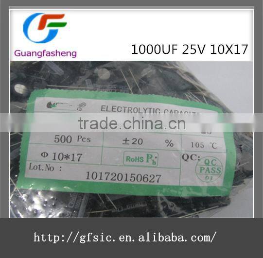 (hot sale)1000UF 25V 10X17