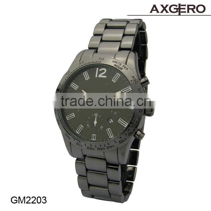 Stainless steel back geneva japan movement quartz watch sr626sw