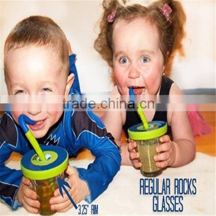 New Reusable Silicone Juice Straw for Children