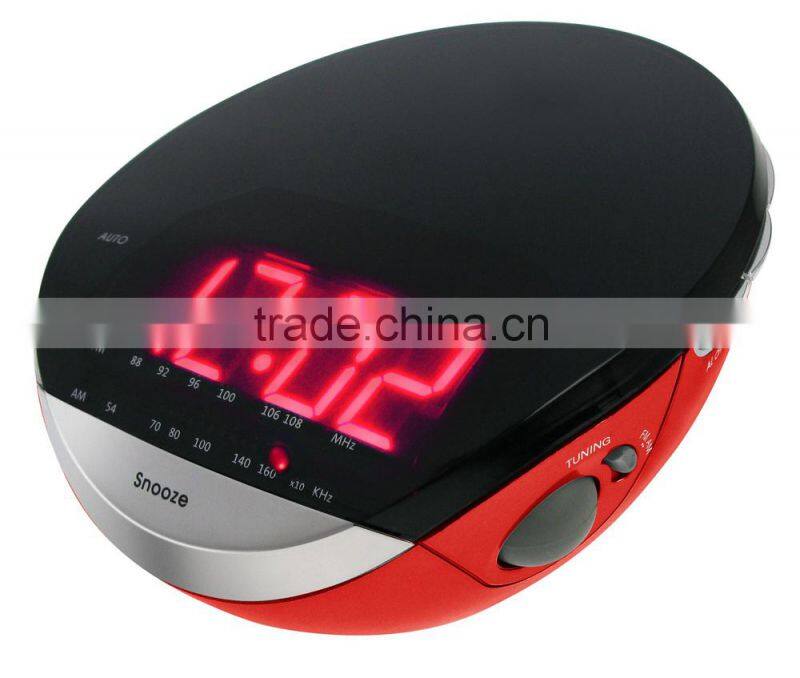 Decor Wide Screen LED Digital Alarm Clock PLL Radio