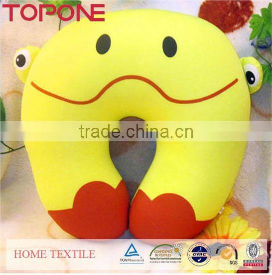 High quality cartoon design travel 3d polyester cheap bead pillow