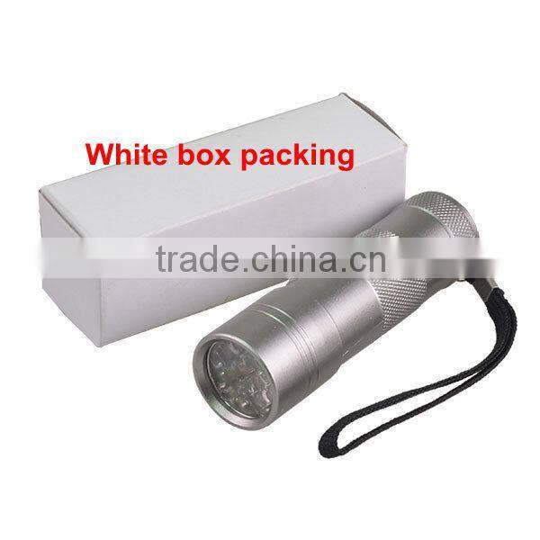 Hot sellers Aluminum 390~395nm pets UV Blacklight Flashlight