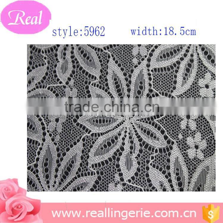 White flower lace for ladies lingerie