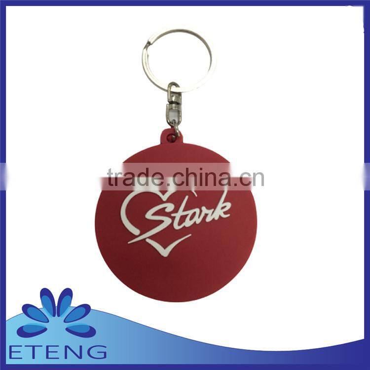 High-quality Economical fashion custom design rubber keyring