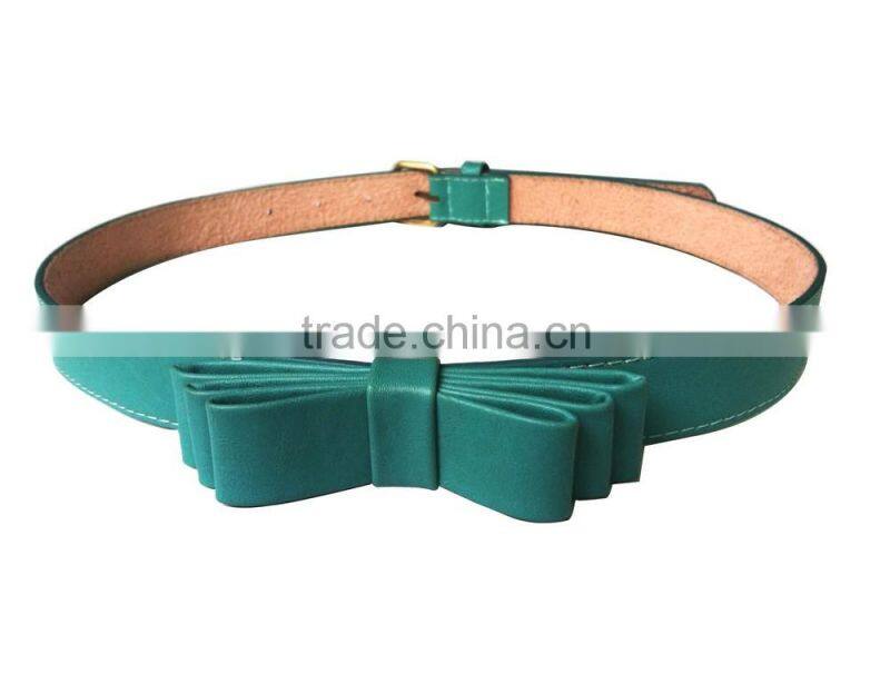 PU Flower Bow Belt for Kids --- H1412055