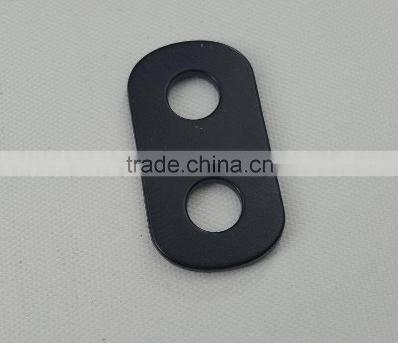 metal cord end in black matt color for handbag