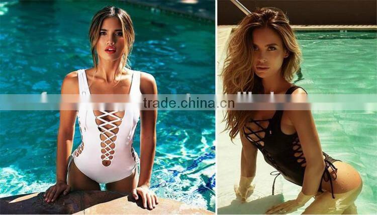 2016 Sexy Girls High Cut One Piece Swimsuit