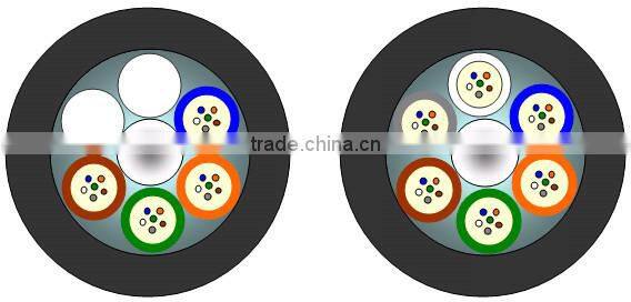 Single mode GYFTY 4 6 8 12 core Jelly Filled optical fiber cable