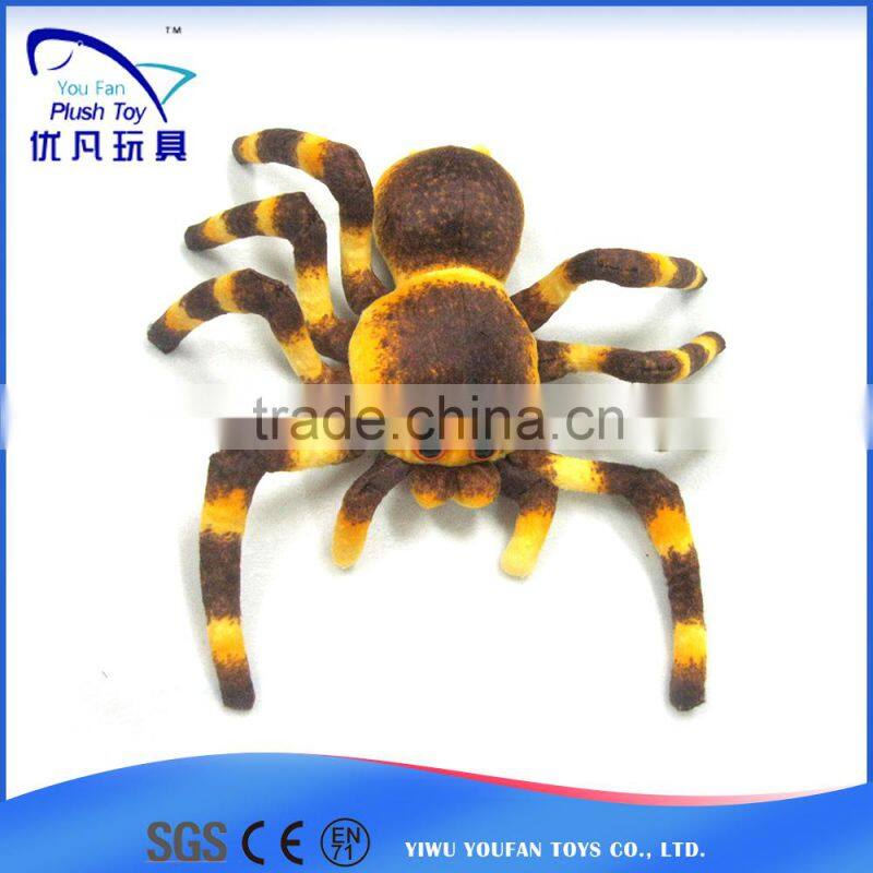 Factory custom kids souvenir 100% pp stuffed animal /plush soft tarantula 2015 high quality hot baby toys