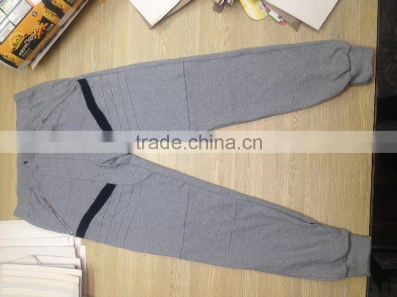2016 Custom Slim Fit Jogger For Both category,OEM Wholesale Cotton Polyester Full Length Slim Fit fleece Jogger