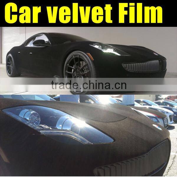 Hot Sale variety of color car velvet vinyl film