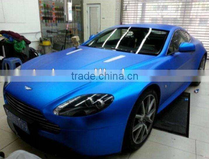 Newest Product ! Gold Matte chrome metallic car wrap vinyl film with air bubble size:1.52*20m