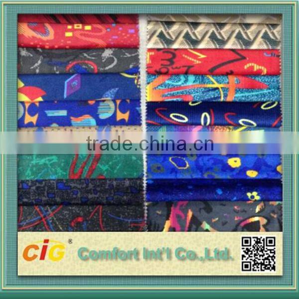 splash design screen printing auto fabric/bus fabric/car seat cover fabric