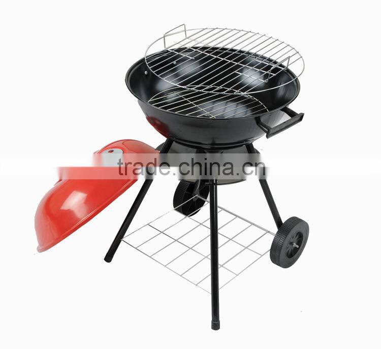 Outdoor camping charcoal rotating bbq grill