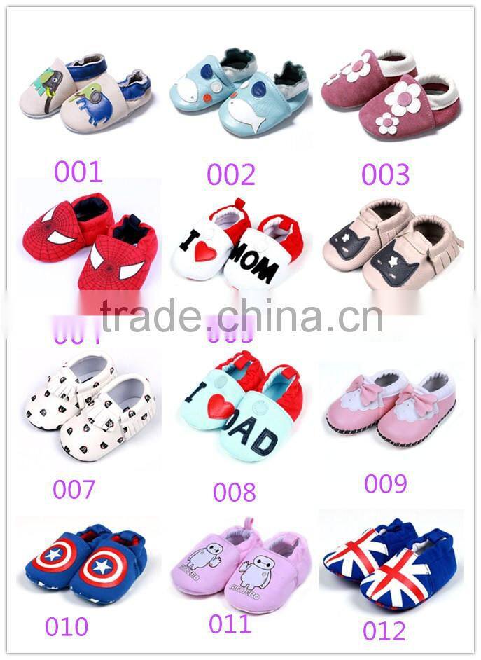 hot selling genuine leather baby shoes soft sole toddle kids sneakers shoes