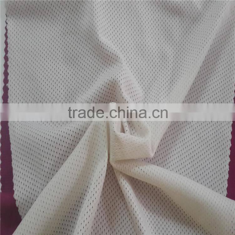 100%coolmax functonal tricot mesh fabric sportswear fabric