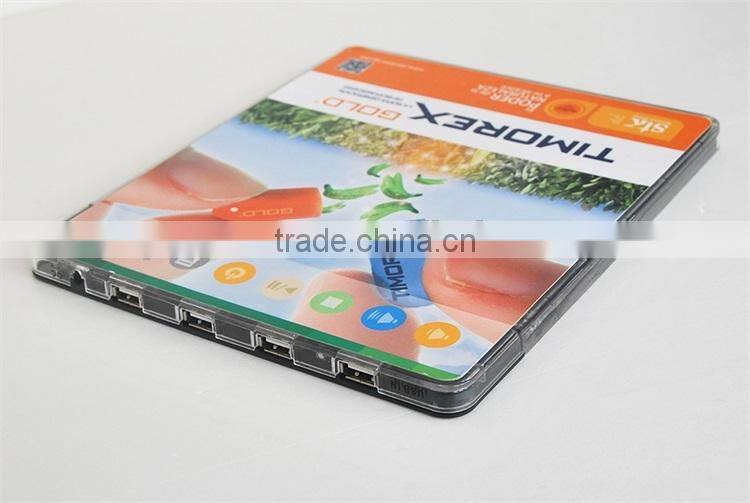 CMYK printing promotional multifunction usb hub mouse pad with LED light