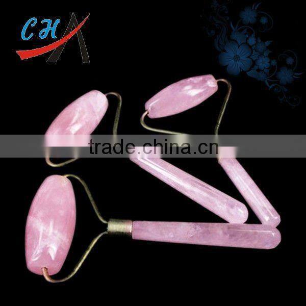 Brazil rose quartz body / foot massage roller