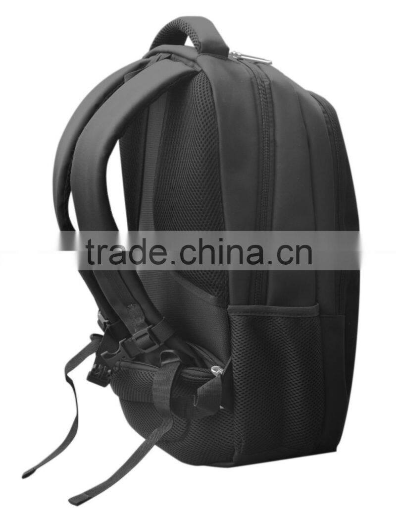 Exquisite hiking chargeable black solar panel backpack